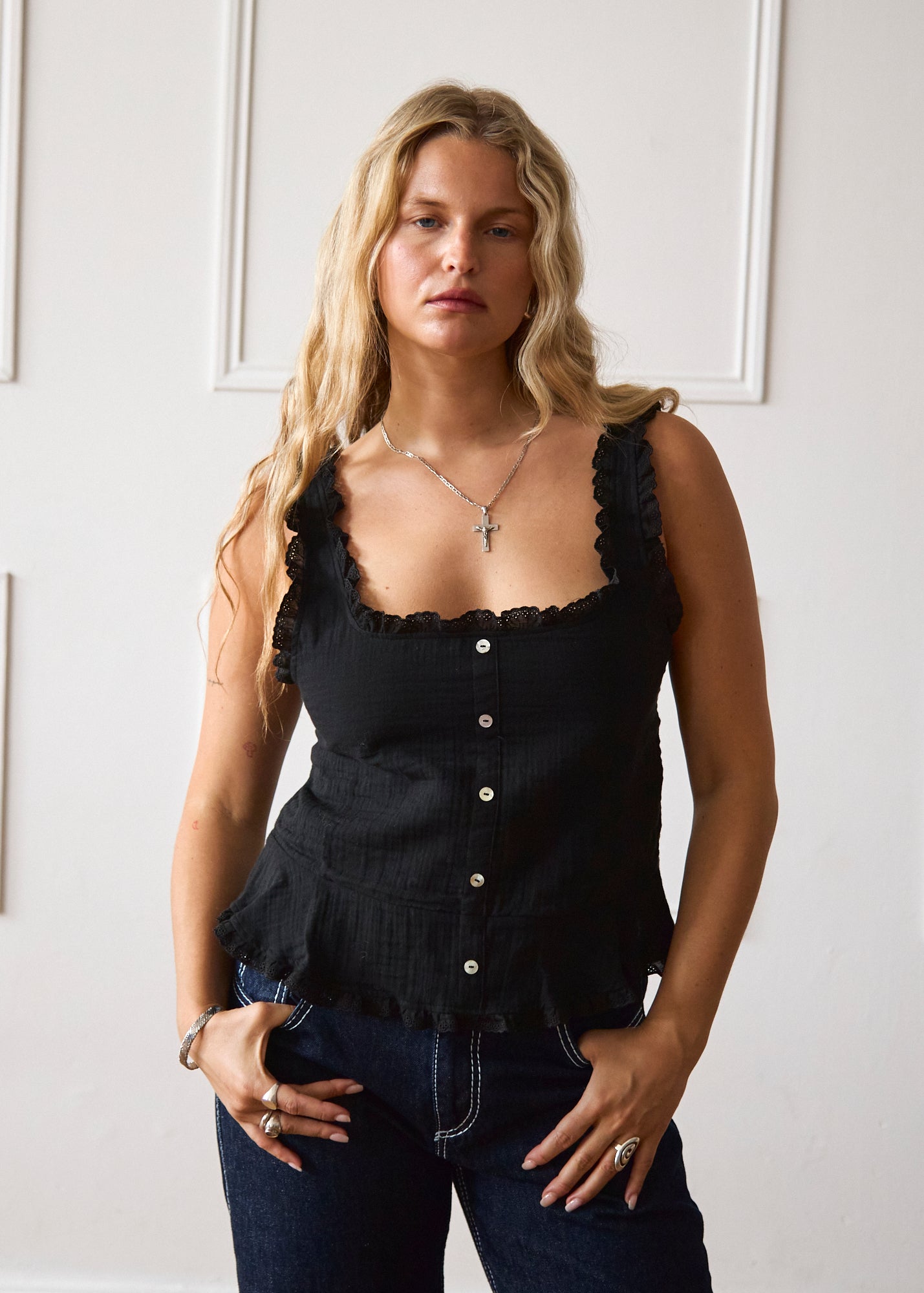 Lola Top - Black Secondary image