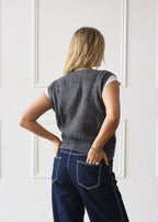 Knit Vest - Dark Grey