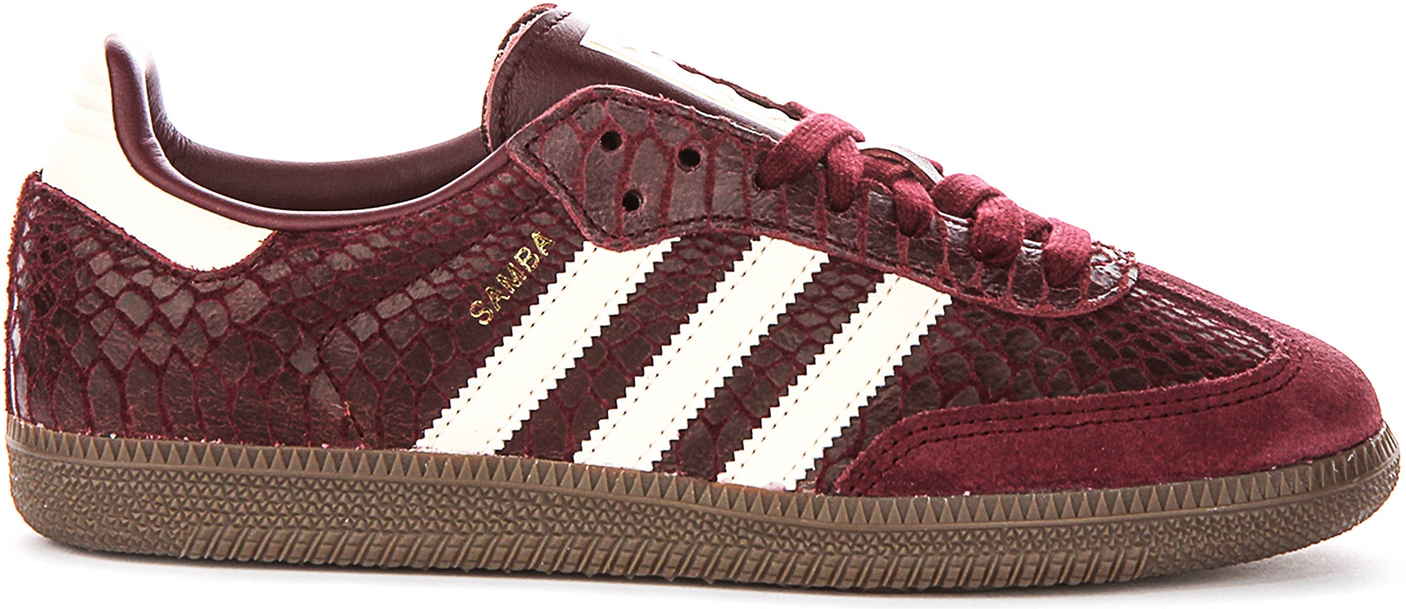 Adidas Samba OG W In Maroon Snake Print For Women Secondary image