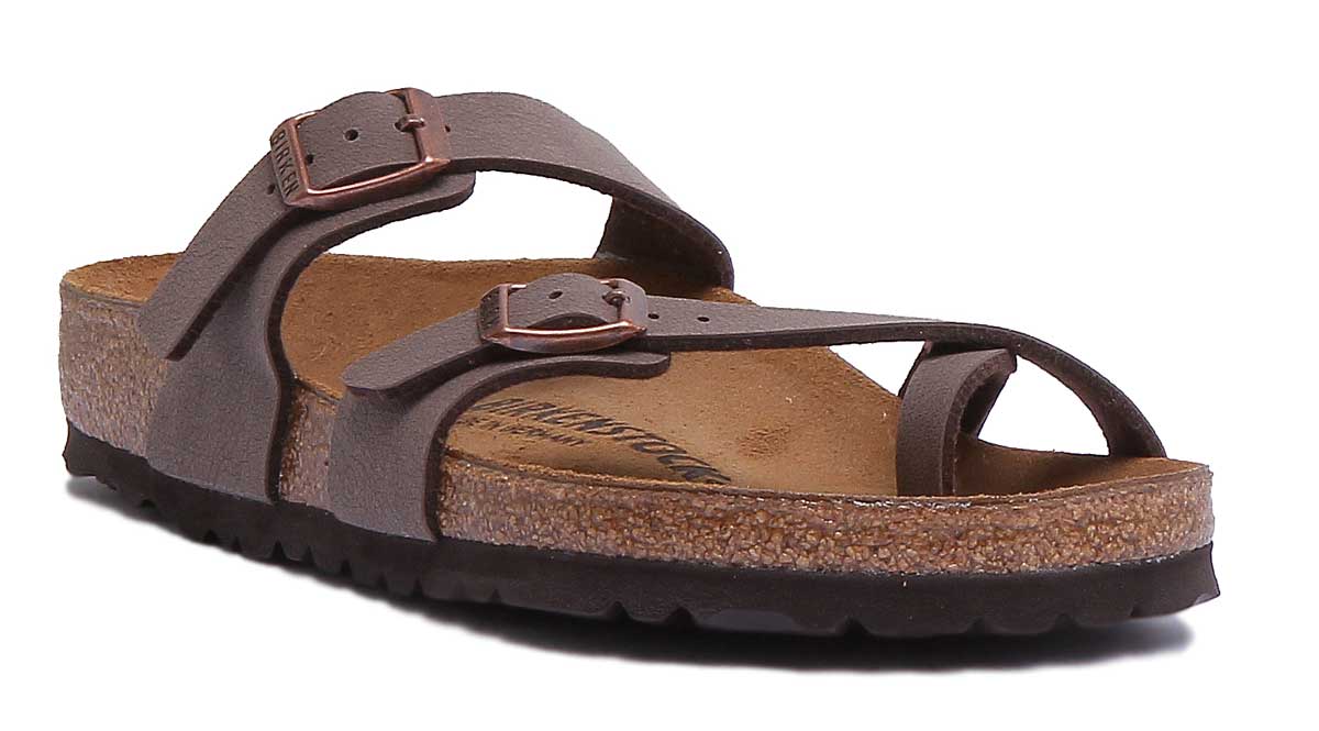 Birkenstock Mayari Sandale à lanières Birko Flor pour femmes en moca Main image