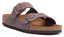 Birkenstock Arizona Sandale à double lanière Birkibuc poure en moca