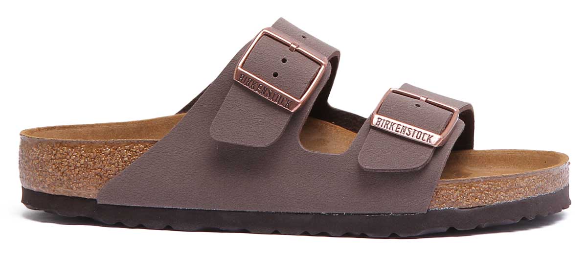 Birkenstock Arizona Sandale à double lanière Birkibuc poure en moca Secondary image