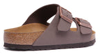 Birkenstock Arizona Sandale à double lanière Birkibuc poure en moca