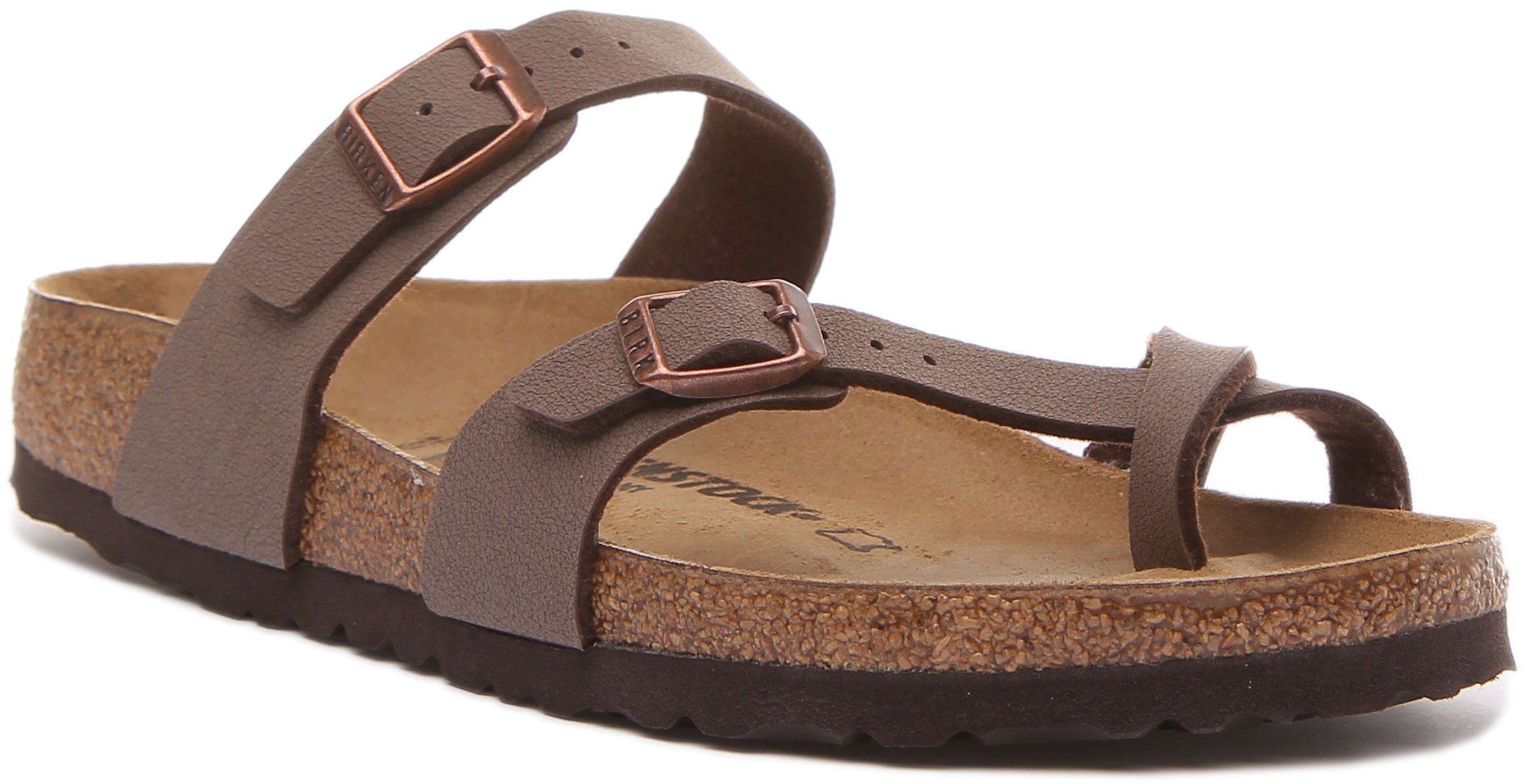 Birkenstock Mayari Sandales à lanières Birko Flor pour femmes en moca Main image
