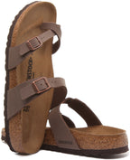 Birkenstock Mayari Sandales à lanières Birko Flor pour femmes en moca
