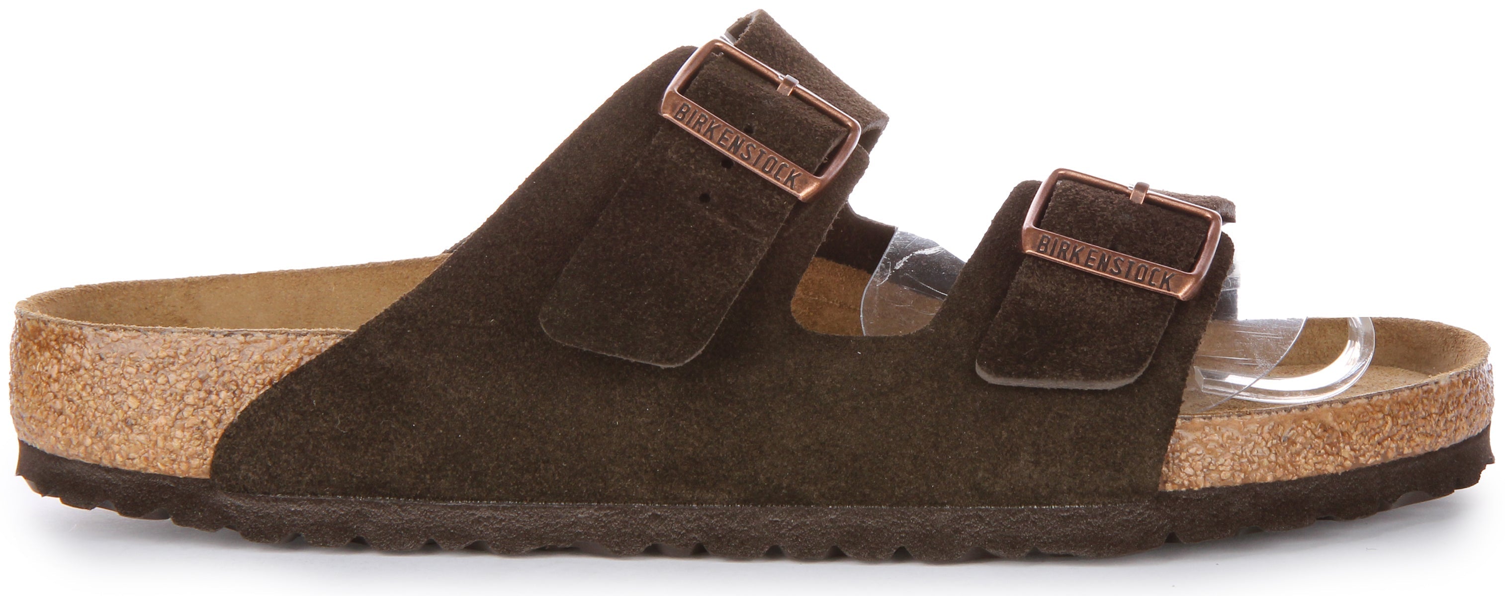 Birkenstock Arizona Sandale en cuir daim pour hommes en mocha Secondary image