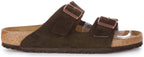 Birkenstock Arizona Sandale en cuir daim pour hommes en mocha