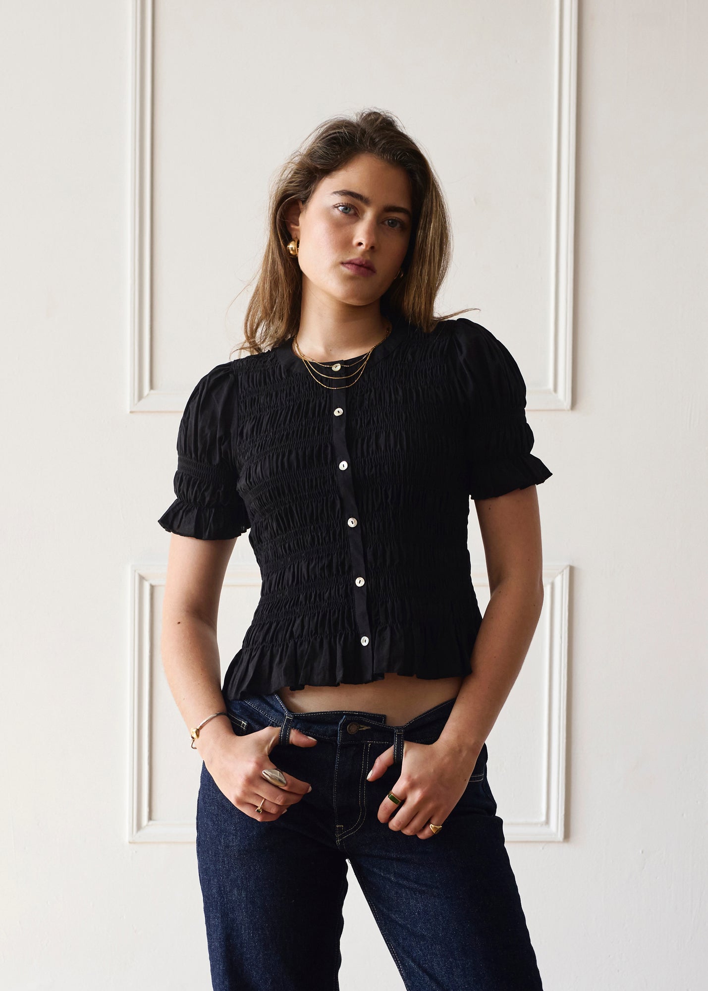 Esme Blouse - Black Main image
