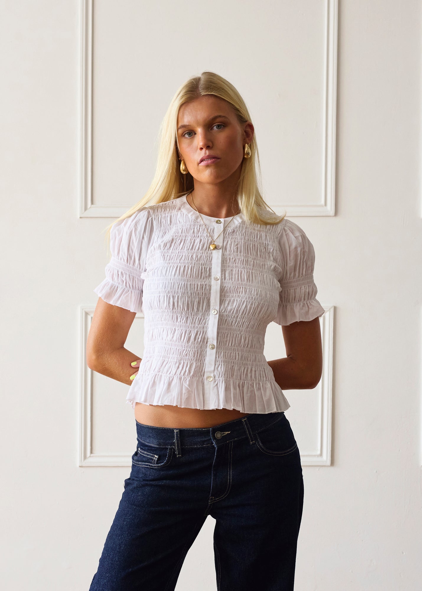 Esme Blouse - White Secondary image