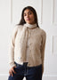 The Beige Evie Cardigan & Scarf Co-Ord
