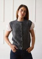 Knit Vest - Dark Grey
