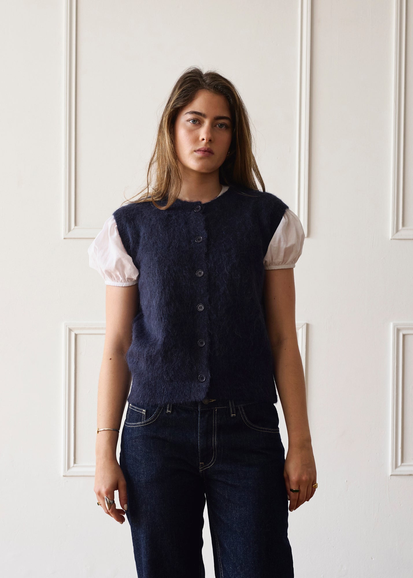 Knit Vest - Navy Main image