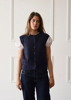 Knit Vest - Navy
