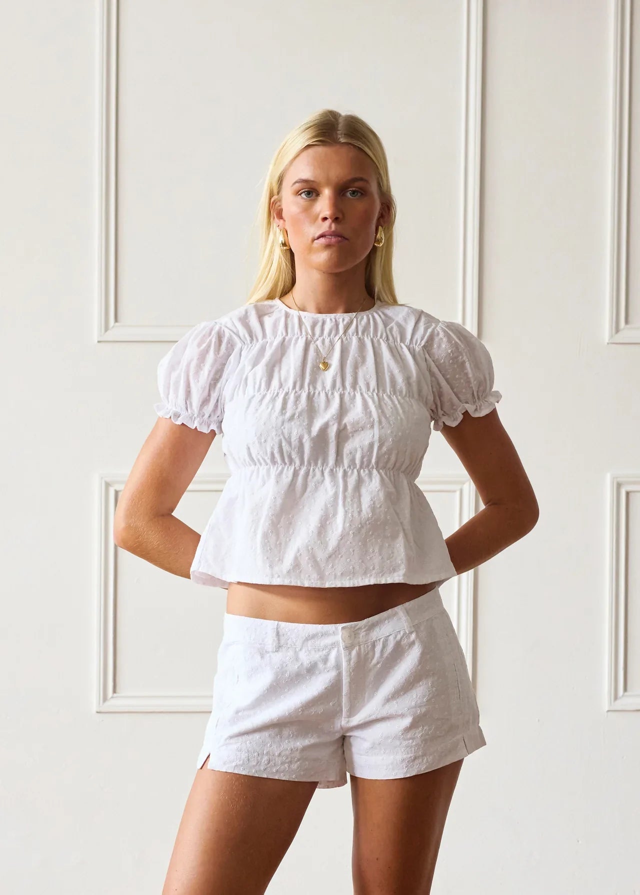 The White Etta & Mini Shorts Co-Ord