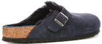 Birkenstock Boston Shearling In Navy | Regular Fit