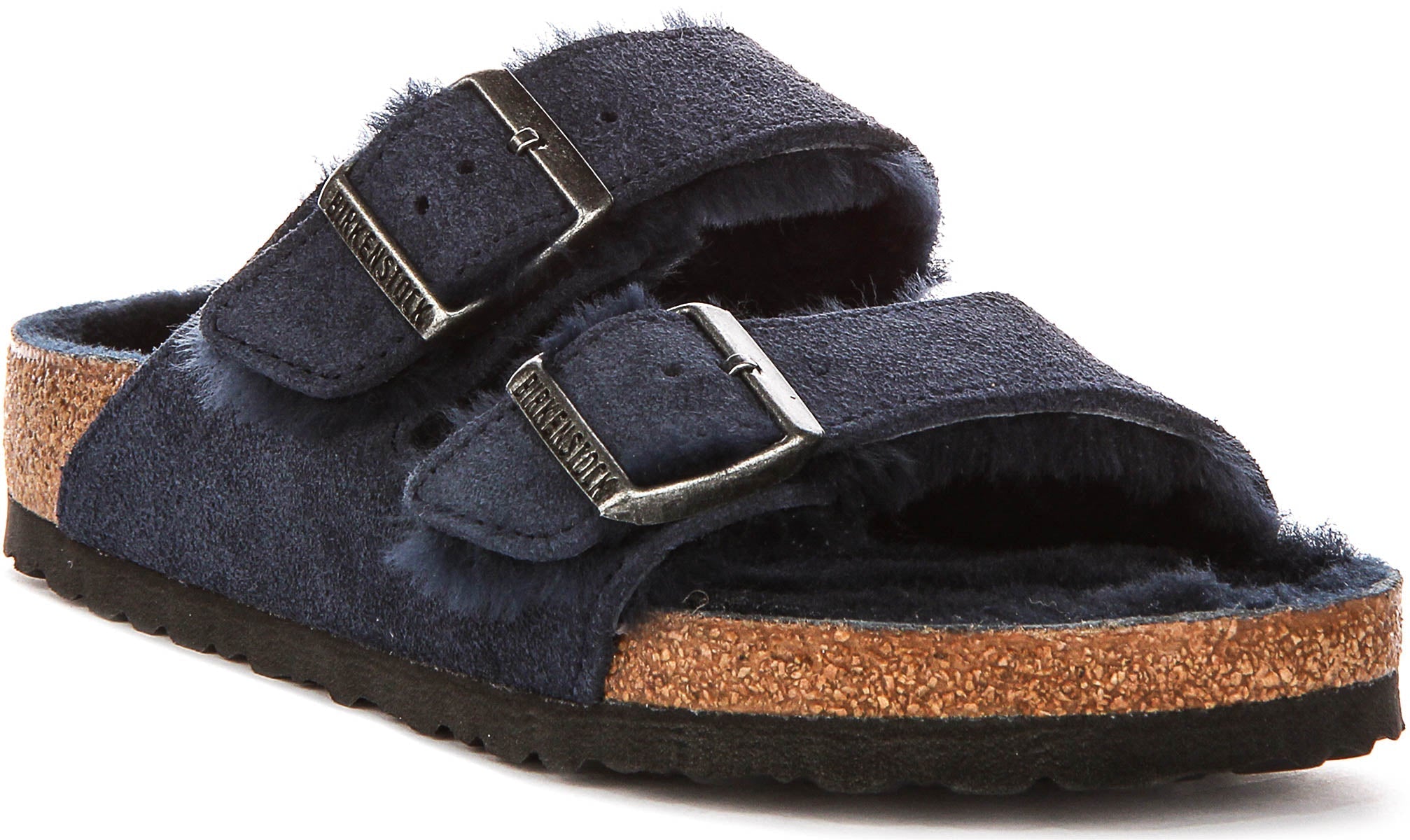 Birkenstock Arizon Shearling In Navy For Women | Regular Fit Main image