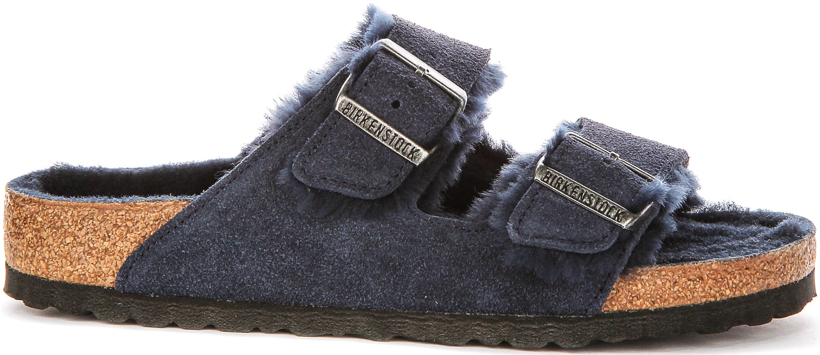 Birkenstock Arizon Shearling In Navy For Women | Regular Fit Secondary image