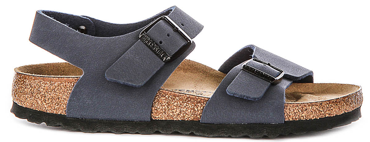 Birkenstock New York in Navy for Juniors | Narrow Fit Secondary image