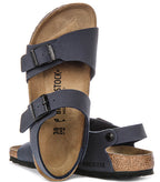Birkenstock New York in Navy for Juniors | Narrow Fit