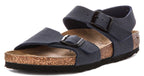 Birkenstock New York in Navy for Juniors | Narrow Fit