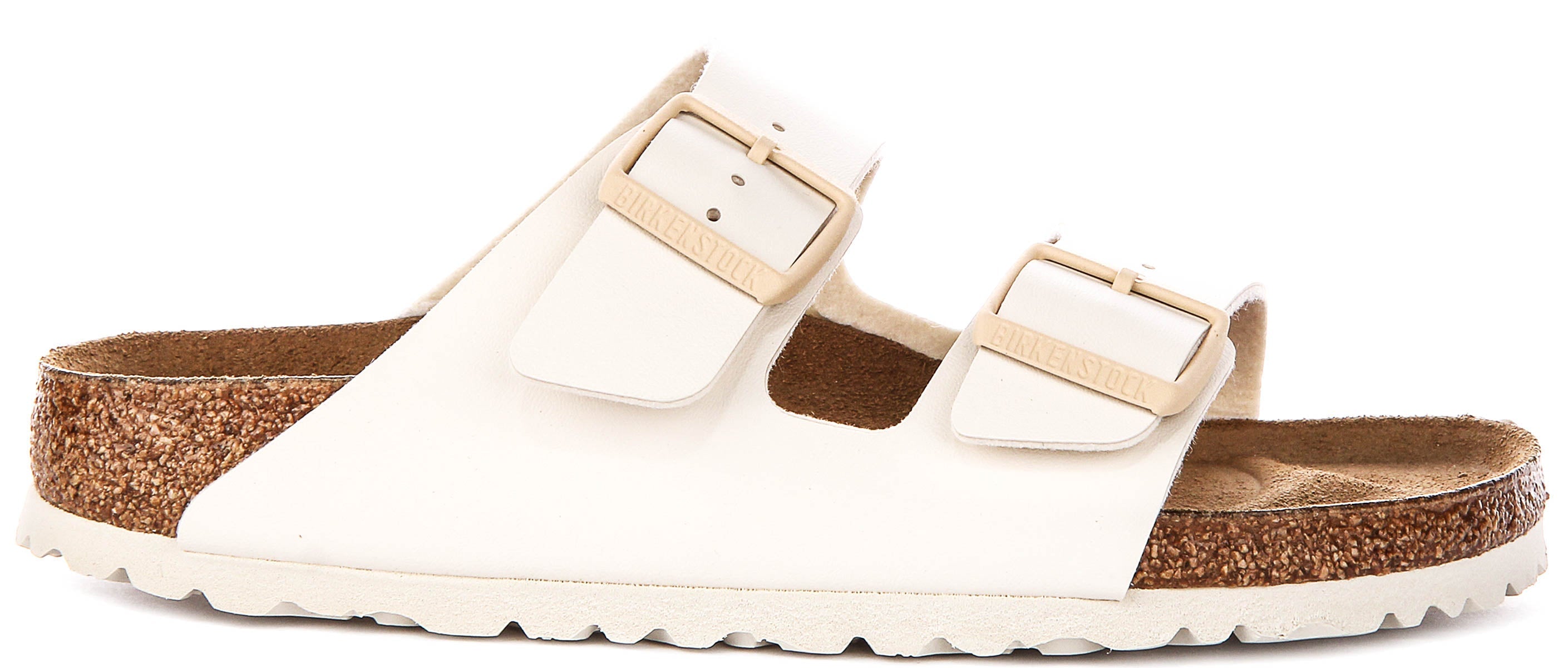 Birkenstock Arizona BS In Off White For Women | Narrow Fit Sandals Secondary image
