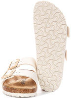 Birkenstock Arizona BS In Off White For Women | Narrow Fit Sandals