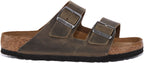 Birkenstock Arizona Sandale à deux brides en cuir nubuck huilé poure en olive