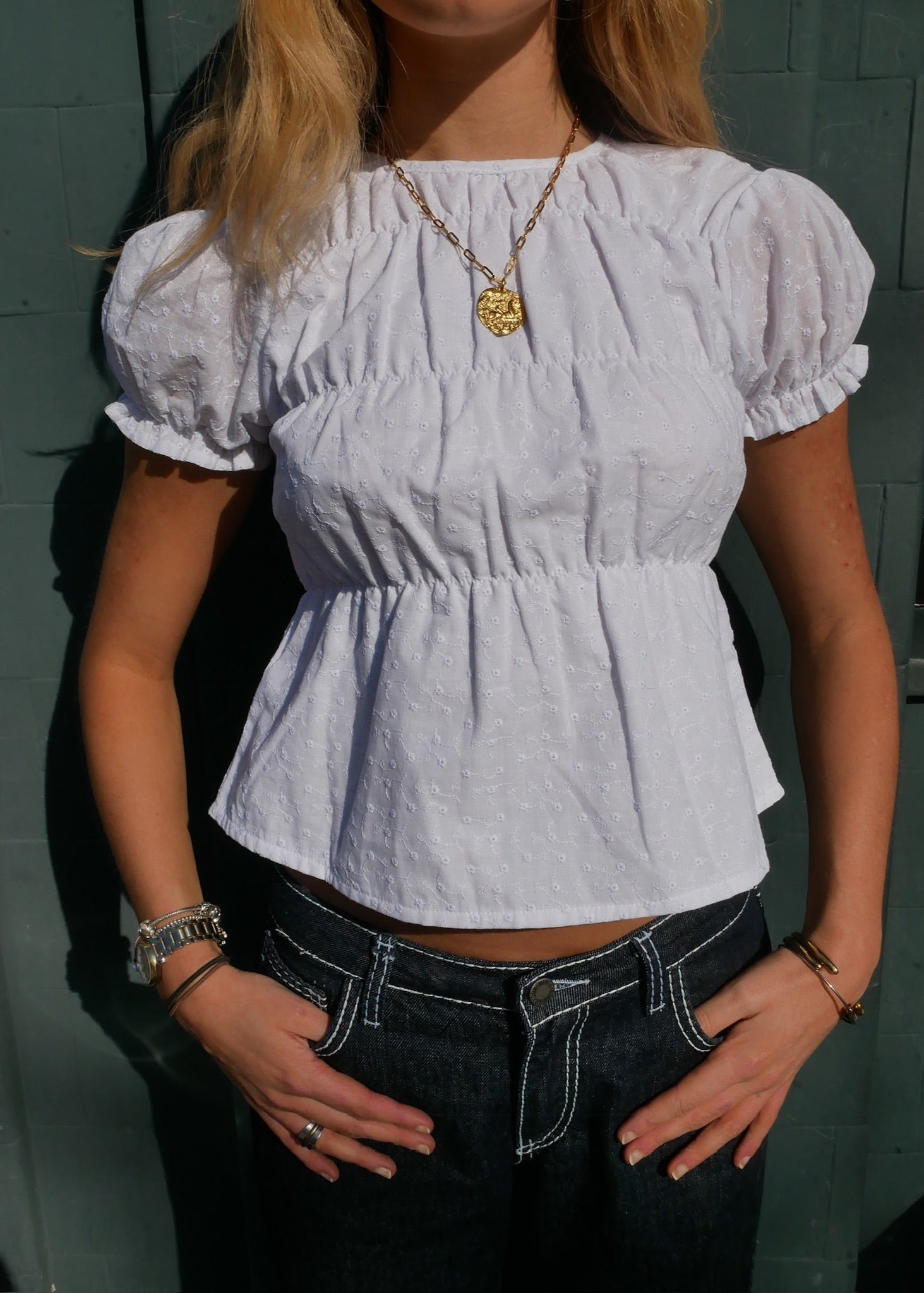 Etta Blouse - White Secondary image