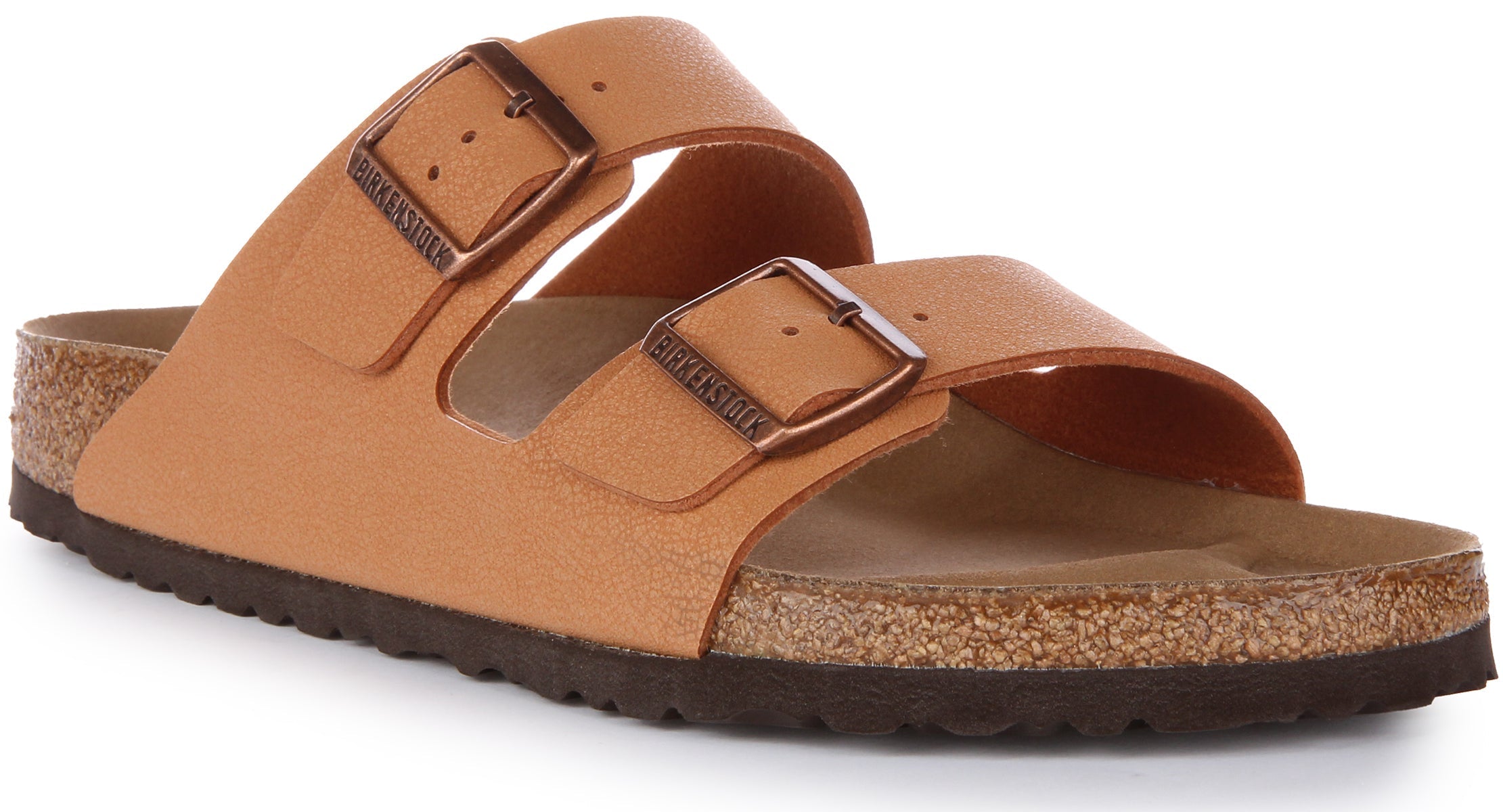 Birkenstock Arizona BS Sandale végane Birko Flor à deux lanières poure en pêche Main image