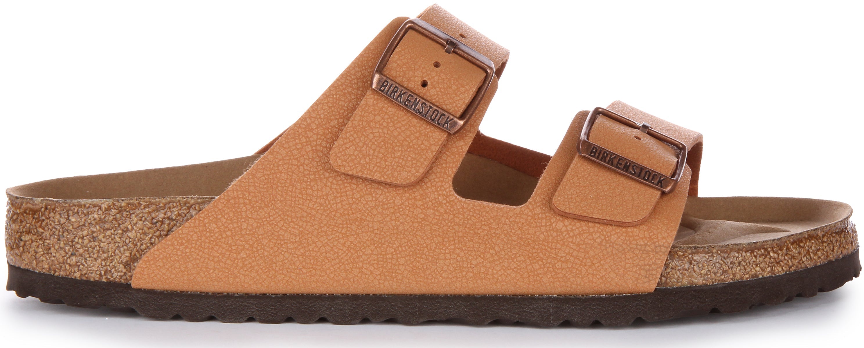 Birkenstock Arizona BS Sandale végane Birko Flor à deux lanières poure en pêche Secondary image