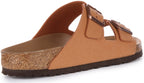 Birkenstock Arizona BS Sandale végane Birko Flor à deux lanières poure en pêche