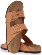 Birkenstock Arizona BS Sandale végane Birko Flor à deux lanières poure en pêche