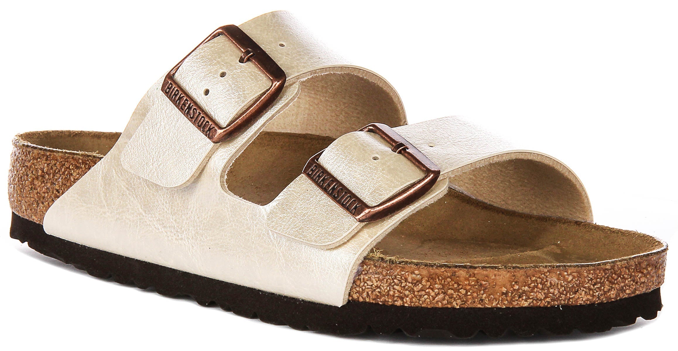 Birkenstock Arizona Bs en Blanc Perle | Coupe Standard Main image
