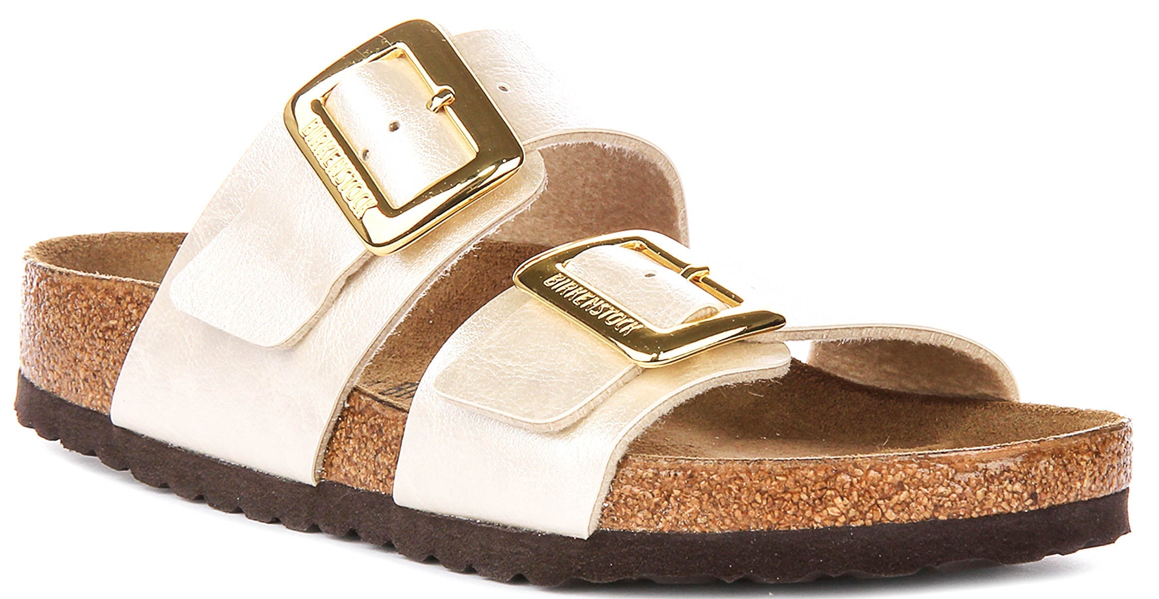 Birkenstock Sydney Cushion In Pearl White For Women | Regular Fit Main image