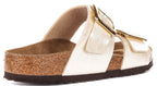 Birkenstock Sydney Cushion In Pearl White For Women | Regular Fit