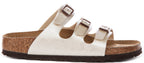 Birkenstock Florida Bs In Pearl White | Narrow Fit