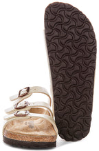 Birkenstock Florida Bs In Pearl White | Narrow Fit