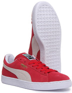Puma Suede Classic + Baskets à lacets rouges poure