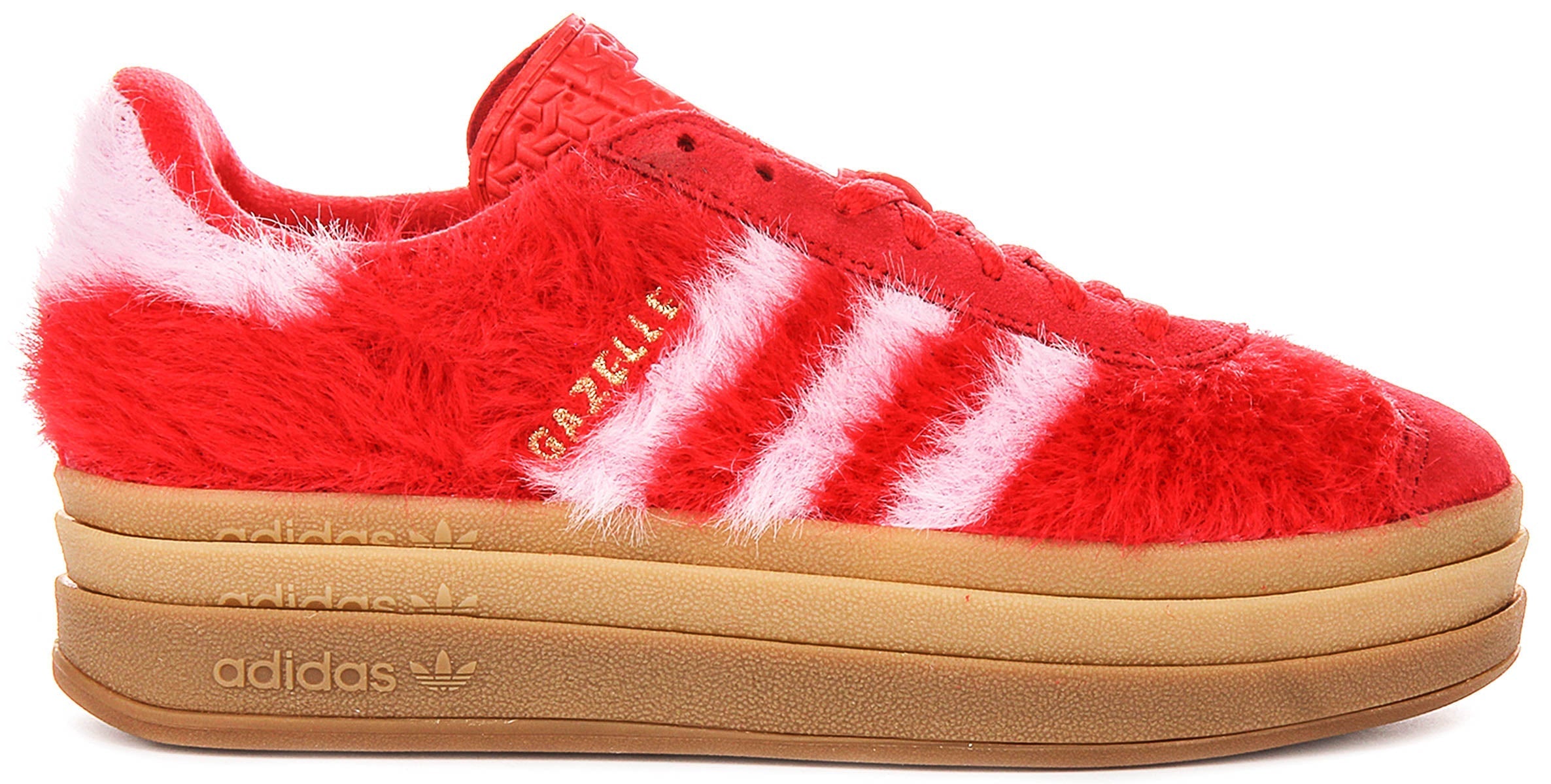 Adidas Gazelle Bold W In Red Pink Fury For Women Secondary image