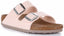 Birkenstock Arizona Sandales Birkibuc végane pour femmes en rose