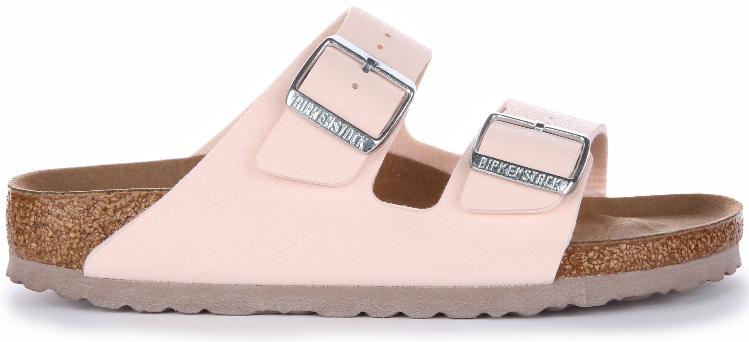 Birkenstock Arizona Sandales Birkibuc végane pour femmes en rose Secondary image
