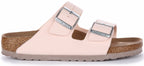 Birkenstock Arizona Sandales Birkibuc végane pour femmes en rose