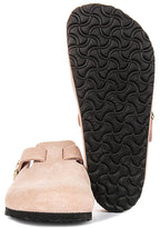 Birkenstock Boston Bs en Rose pour Unisexe