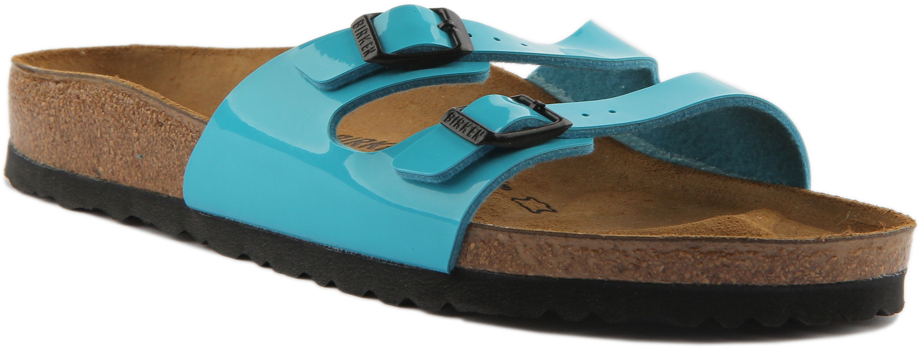 Birkenstock Ibiza Sandales Birko Flor à double lanière pour femmes en bleu marine Main image