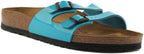 Birkenstock Ibiza Sandales Birko Flor à double lanière pour femmes en bleu marine