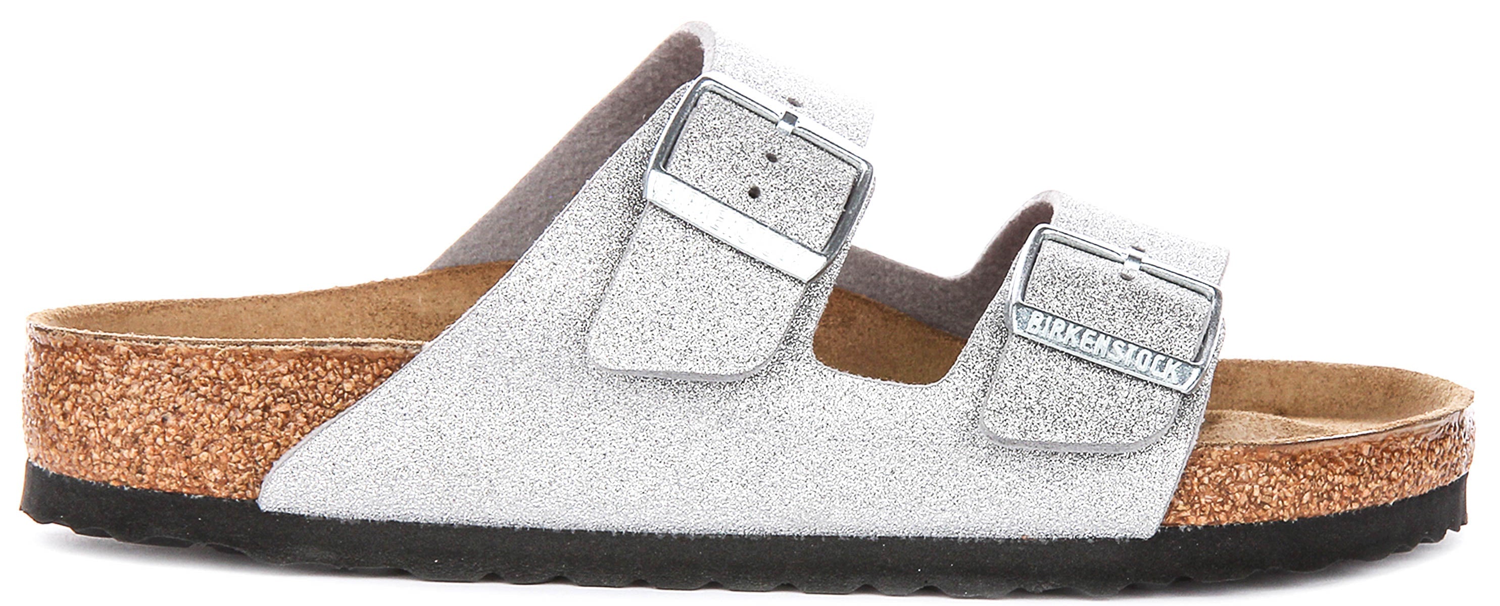 Birkenstock Arizona Bs In Silver Metallic | Regular Fit Secondary image