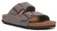 Birkenstock Arizona sandales à double lanière en pierre Birko Flor en liège pour femmes