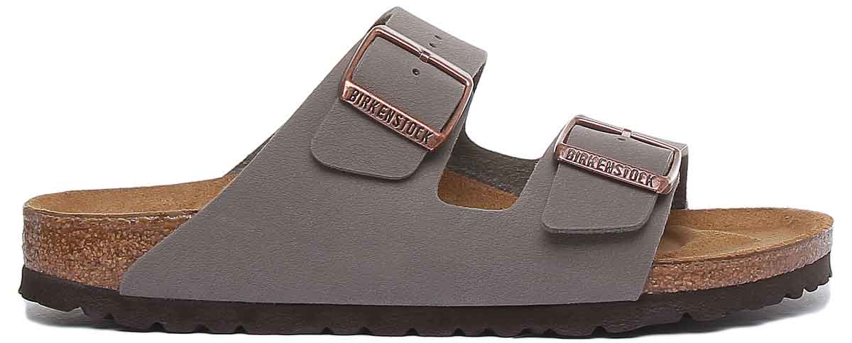 Birkenstock Arizona sandales à double lanière en pierre Birko Flor en liège pour femmes Secondary image
