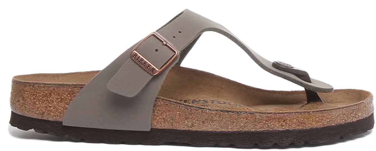 Birkenstock Gizeh sandale pour femmes Birko Flor style string pierre Secondary image
