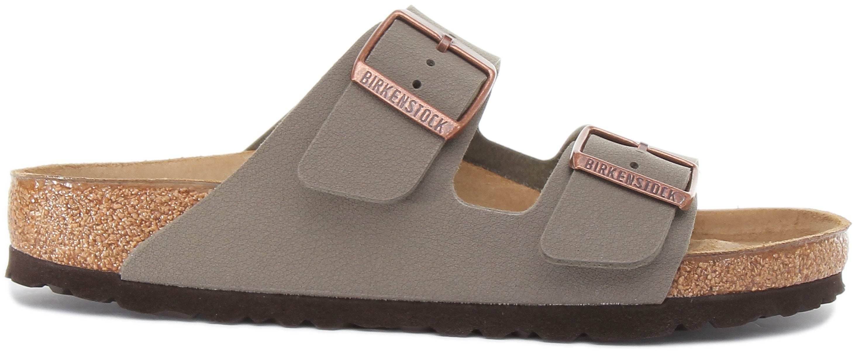 Birkenstock Arizona Sandales Birko Flor à double lanière poures en pierre Secondary image